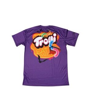 Trolli Candy Eat Me Promotional Rare Poly Ubix Doubled Sided Shirt Men's Size L